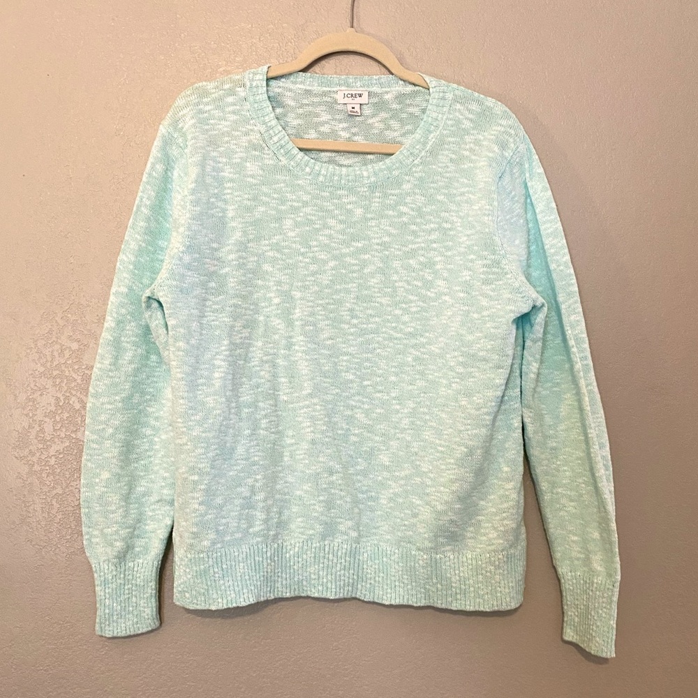 J. Crew • marled mint sweater